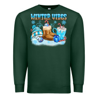Sports Green winter vibes Premium Sweatshirt - MaliasSmallBusiness