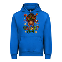 Cobalt granny claus afro messy bun Urban Hoodie - texasbilliewilder