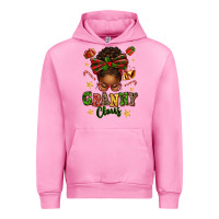 Fuchsia Pink granny claus afro messy bun Urban Hoodie - texasbilliewilder