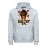 Heather Grey granny claus afro messy bun Urban Hoodie - texasbilliewilder