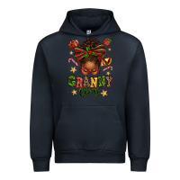 Navy granny claus afro messy bun Urban Hoodie - texasbilliewilder
