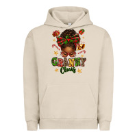 Pigment French Oak granny claus afro messy bun Urban Hoodie - texasbilliewilder