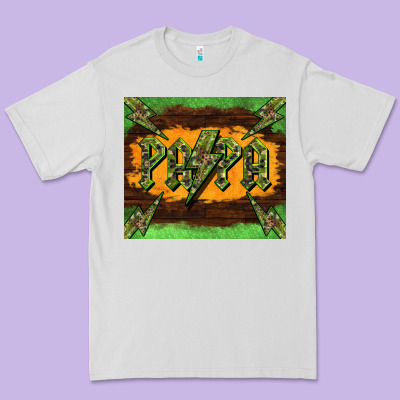 Papa  Lightning Camouflage Premium Tee Designed By Barkaloodesign