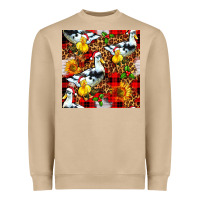Mushroom christmas leopard duck Heavyweight Sweatshirt - FaDigitalArtStudio
