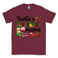 Burgundy santa's favorite mama Classic Tee - AdoDesignShop