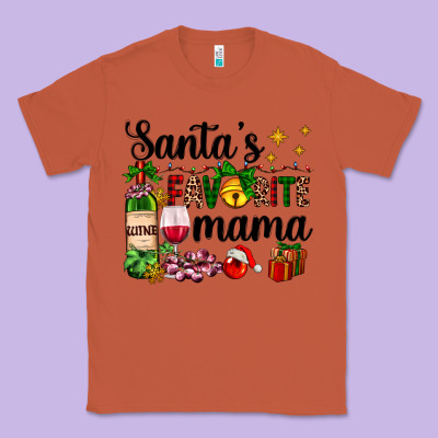 Santa's Favorite Mama Classic Tee Designed By Adodesignshop