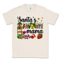 Natural santa's favorite mama Classic Tee - AdoDesignShop