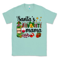 Seafoam santa's favorite mama Classic Tee - AdoDesignShop