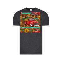 Vintage Black western farm truck seamless pattern Vintage Tee - HRA Design Shop