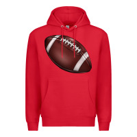 Red football Premium Hoodie - BarkalooDesign