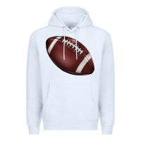 White football Premium Hoodie - BarkalooDesign