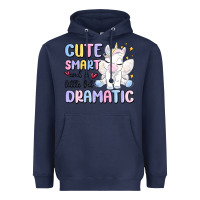 Cute Smart And A Little Bit Dramatic Heavyweight Hoodie | Teevron