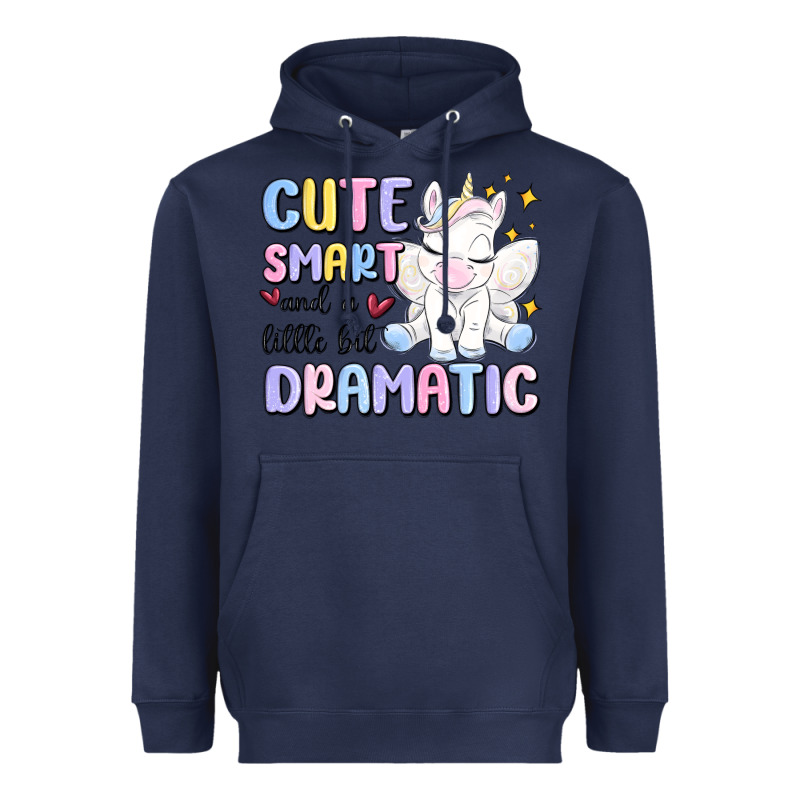 Cute Smart And A Little Bit Dramatic Heavyweight Hoodie by MaliasSmallBusiness | Teevron