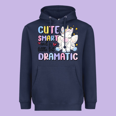 Cute Smart And A Little Bit Dramatic Heavyweight Hoodie Designed By Maliassmallbusiness
