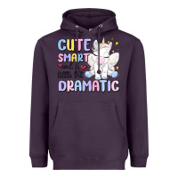 Plum cute smart and a little bit dramatic Heavyweight Hoodie - MaliasSmallBusiness