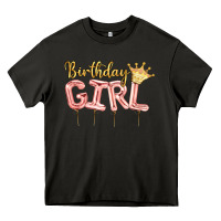 Birthday Girl Balloon Heavy Core Tee | Teevron