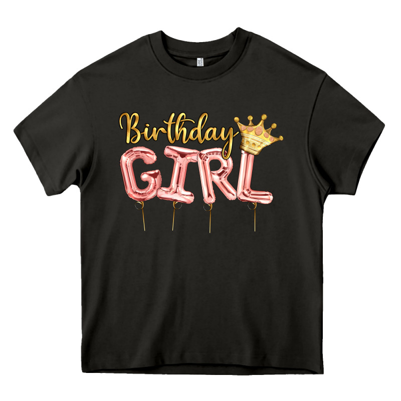 Birthday Girl Balloon Heavy Core Tee by Artiststas | Teevron