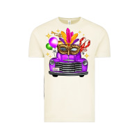 Vintage Arctic mardi gras truck leopard mask Vintage Tee - FaDigitalArtStudio