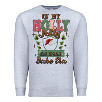 Heather Grey in my holly jolly babe era Premium Sweatshirt - MaliasSmallBusiness