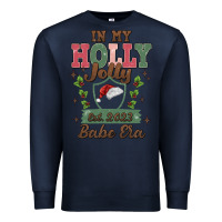 Navy in my holly jolly babe era Premium Sweatshirt - MaliasSmallBusiness