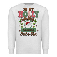 Oatmeal Heather in my holly jolly babe era Premium Sweatshirt - MaliasSmallBusiness