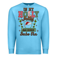 Ocean Blue in my holly jolly babe era Premium Sweatshirt - MaliasSmallBusiness