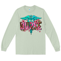 Matcha floral nurse Long Sleeve Tee - AdoDesignShop