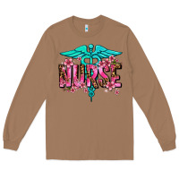 Toasted Coconut floral nurse Long Sleeve Tee - AdoDesignShop