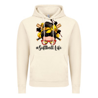 Vintage Artic softball life messy bun Vintage Hoodie - Zillion Design Studio