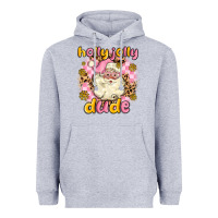Heather Grey holly jolly dude Heavyweight Hoodie - MaliasSmallBusiness