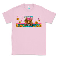Bubblegum Pink just a little moody long haired cow Classic Tee - Jasminsmagicworld