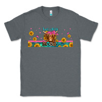 Charcoal Heather just a little moody long haired cow Classic Tee - Jasminsmagicworld