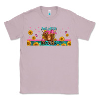 Lilac just a little moody long haired cow Classic Tee - Jasminsmagicworld