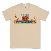 Mushroom just a little moody long haired cow Classic Tee - Jasminsmagicworld
