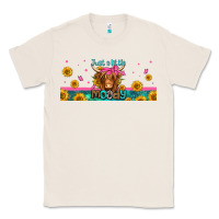 Natural just a little moody long haired cow Classic Tee - Jasminsmagicworld