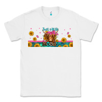 White just a little moody long haired cow Classic Tee - Jasminsmagicworld