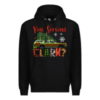 Black you serious clark christmas vacation car Premium Hoodie - Jasminsmagicworld