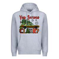 Heather Grey you serious clark christmas vacation car Premium Hoodie - Jasminsmagicworld
