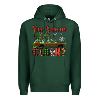 Sports Green you serious clark christmas vacation car Premium Hoodie - Jasminsmagicworld
