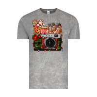 Cloud Rock Christmas Santa Vintage Camera Vintage Tee - FaDigitalArtStudio