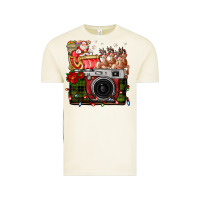 Vintage Arctic Christmas Santa Vintage Camera Vintage Tee - FaDigitalArtStudio