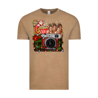 Vintage Coffee Christmas Santa Vintage Camera Vintage Tee - FaDigitalArtStudio