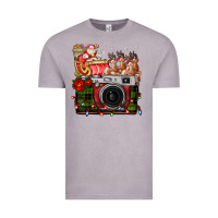 Vintage Zinc Christmas Santa Vintage Camera Vintage Tee - FaDigitalArtStudio