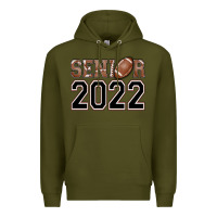 Army Green senior football Premium Hoodie - AdoDesignShop