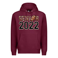 Burgundy senior football Premium Hoodie - AdoDesignShop