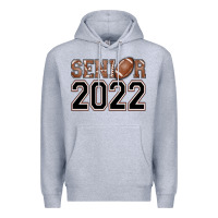 Heather Grey senior football Premium Hoodie - AdoDesignShop