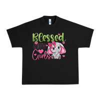 Black blessed with girls Urban Heavy Tee - JahusDesignShop
