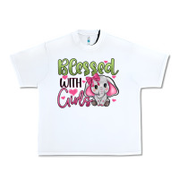 White blessed with girls Urban Heavy Tee - JahusDesignShop