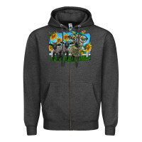 Charcoal Heather cute hempshire sheep family Zipper Hoodie - LillyAllenDesigns