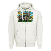 Cute Hempshire Sheep Family Zipper Hoodie | Teevron